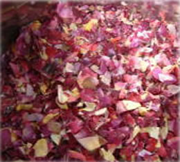 薔薇ジャムの原料のバラの写真